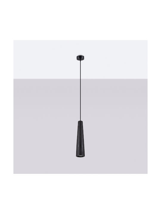 Sollux Electra Pendant Light with Warm White Light Black