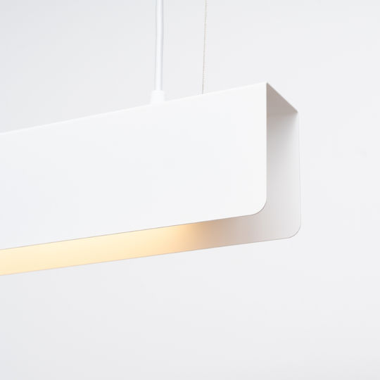 Sollux Hanglamp Κρεμαστό Φωτιστικό Λευκό LED με Θερμό Λευκό Φως