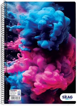 Skag Spiral Caiet Cu dungi A4 150 de Foi 5 de Subiecte University 1buc