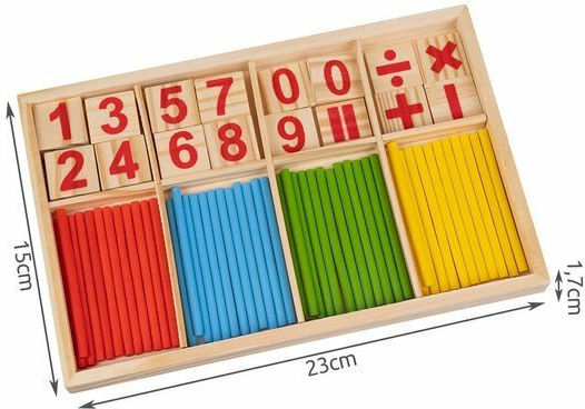 Kruzzel Montessori Educational Game Letters & Numbers made of Wood