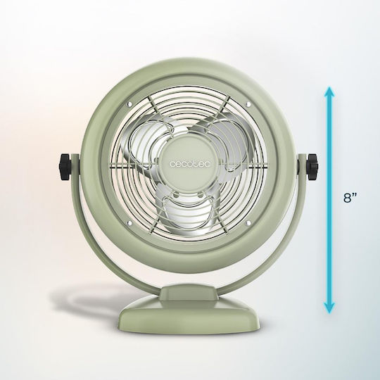 Cecotec EnergySilence 800 RetroDesk Ventilator De Masă 20W Diametru Ventilator 20cm Verde