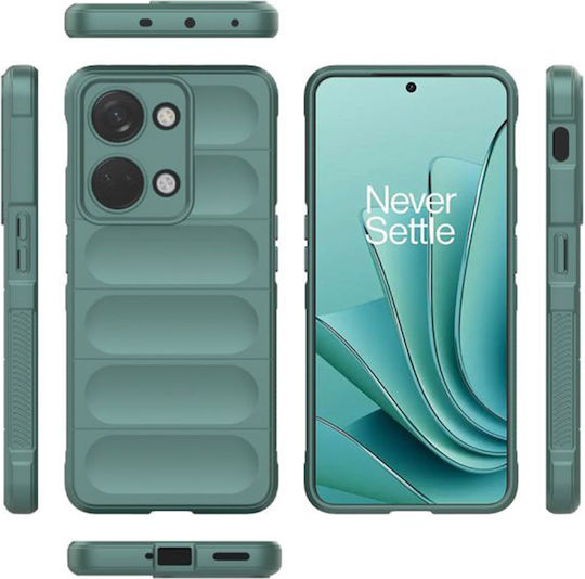 Techsuit Shield Umschlag Rückseite Silikon Grün (OnePlus Nord 3)