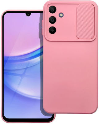 Slide Umschlag Rückseite Silikon Rosa (Samsung A15 5G)