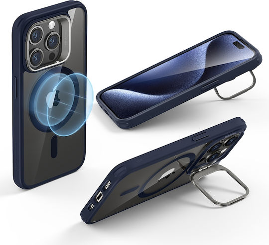 ESR Classic Hybrid Back Cover Silicon Albastru (iPhone 15 Pro)