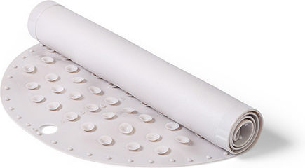 Babyono Rutschfeste Badematte mit Saugnäpfen Gray 35x70εκ.