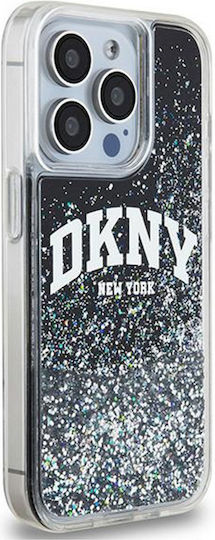 DKNY Liquid Back Cover Plastic / Silicon Negru (iPhone 13 Pro)