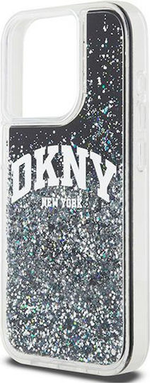 DKNY Liquid Back Cover Plastic / Silicon Negru (iPhone 13 Pro)