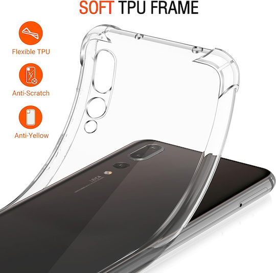 Techsuit Shockproof Clear Umschlag Rückseite Silikon Transparent (Huawei P20 Pro)
