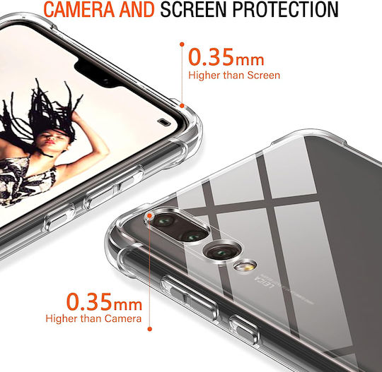 Techsuit Shockproof Clear Umschlag Rückseite Silikon Transparent (Huawei P20 Pro)