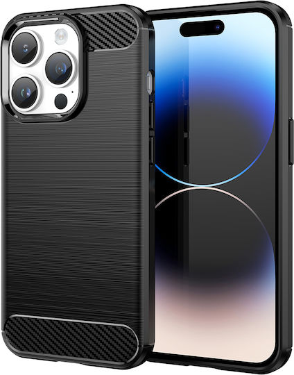 Techsuit Carbon Back Cover Silicone Black (Motorola Moto G24)
