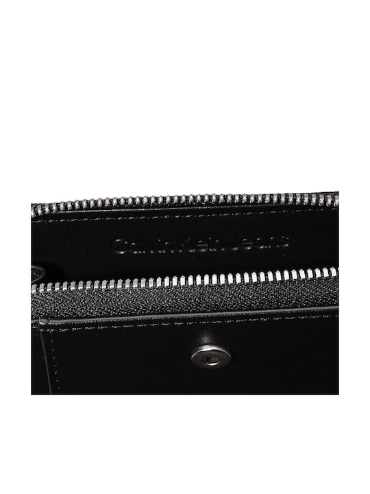 Sculpted Small Leather Women's Wallet Classic Black