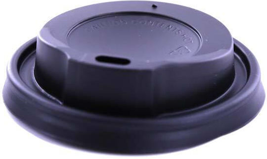 Ecocraft Disposable Cup Lids Sip Lid in Black color (100pcs)