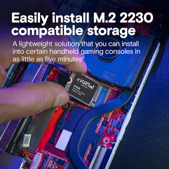 Crucial P310 SSD 1TB M.2 Type with PCI Express 4.0 Connection PS5 Compatible CT1000P310SSD2