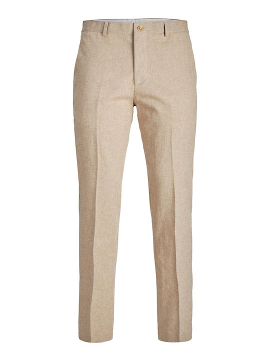 Riviera Παντελόνι σε Slim Εφαρμογή Beige