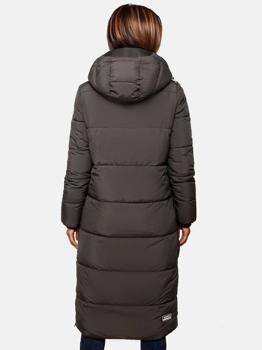 Marikoo Lung Jachetă de femei Puffer pentru iarnă Black