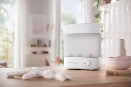 Philips Premium Ηλεκτρικός Βρεφικός Αποστειρωτής για 6 Μπιμπερό Λευκό