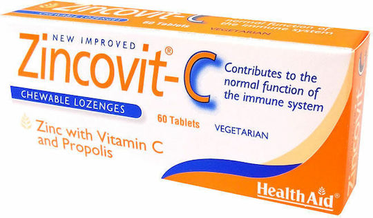Health Aid Zincovit-C Supplement for Immune System Support 60 Tablets