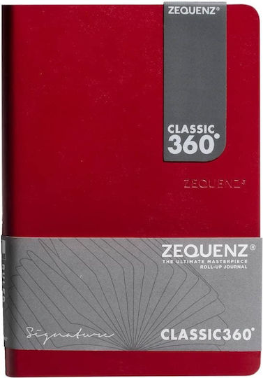 Zequenz Notebook 200 Sheets B6 Ruled Red