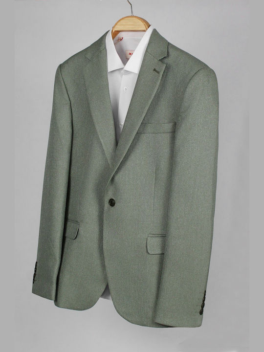 Elite Men's Summer Suit Jacket Green