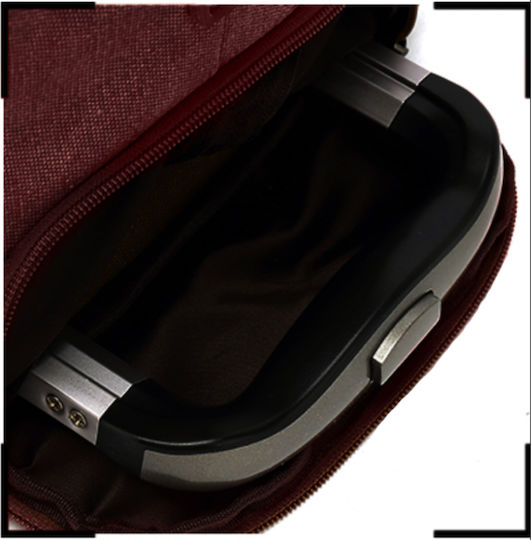 Quasar Duffle Sack Voyage 55lt Burgundy with Wheels Fabric L57xW25xH39cm