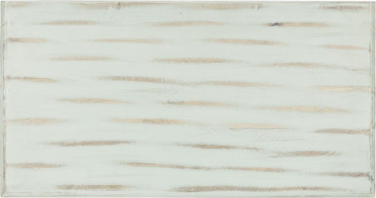 Bodenstehend Wohnzimmer Vitrine aus Massivholz mit Glas White 79x40x136cm
