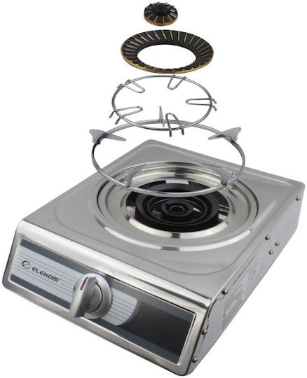 Elekom Countertop Burner Flüssiggas Single Inox