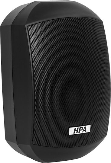 Hpa Αδιάβροχο Παθητικά Επιτοίχια Ηχεία 20W (Ζεύγος) Μαύρα WS400BK