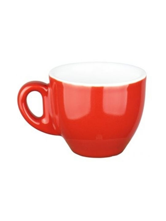 Lukanda Aroma Porcelain Coffee Cup Set 70ml Red 6pcs