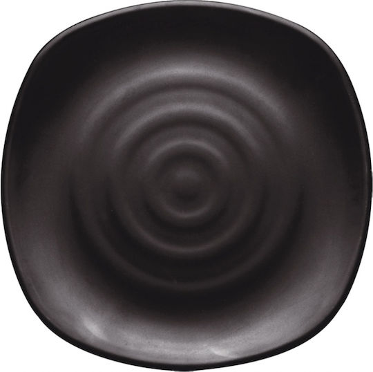 Ready Servierplatte Quadratisch Kunststoff Schwarz 40.6x40.6cm 6Stück