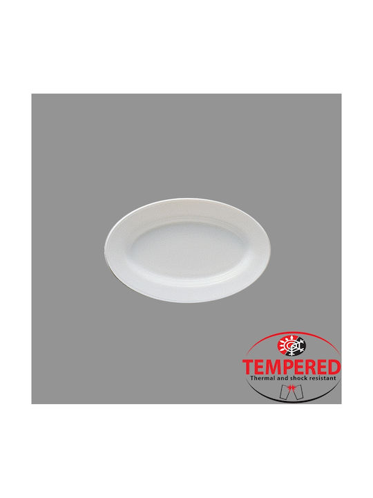 Bormioli Rocco Serving Platter Oval White 22x14.2cm