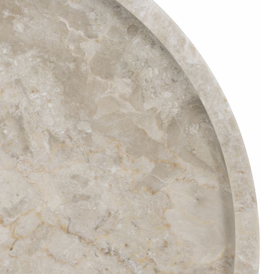 Artekko Serving Platter made of Porcelain Beige with Diameter 20cm
