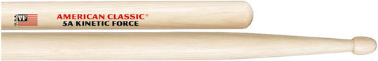 Vic Firth Hickory Μπαγκέτες Ντραμς 5A με Σχήμα Μύτης Drop