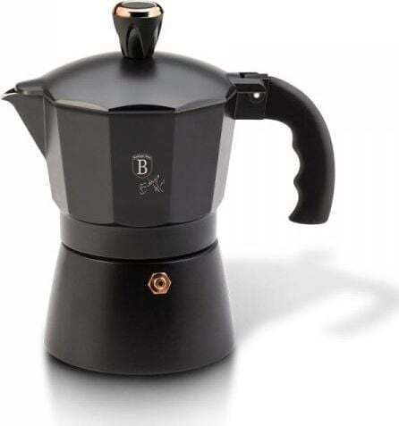 Berlinger Haus Stovetop Espresso Pot for 3Cups Black