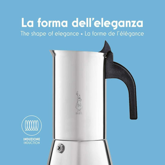 Bialetti Venus Briki Espresso 4 Căni Inox Argintiu