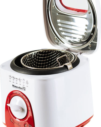 Hausberg HB 1320 A-R Deep Fryer 1lt Red