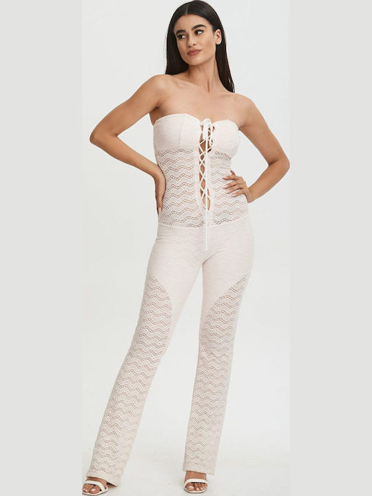Damen Einteiler Anzug White
