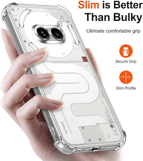 Techsuit Shockproof Clear Back Cover Silicon Transparent (Nothing Phone 2a / 2a Plus)