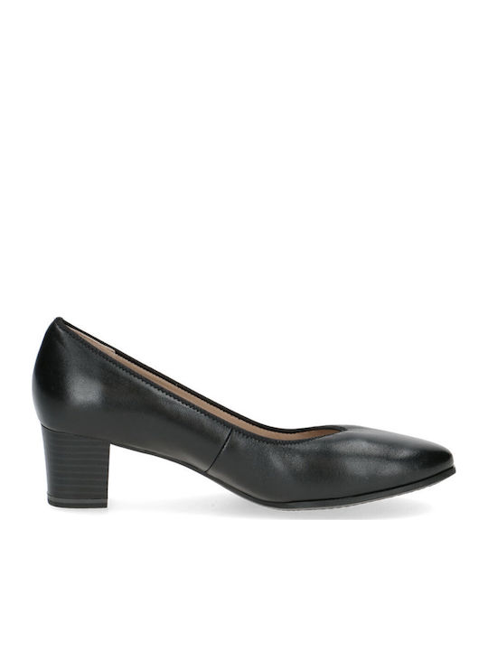 Anatomic Leather Black Low Heels
