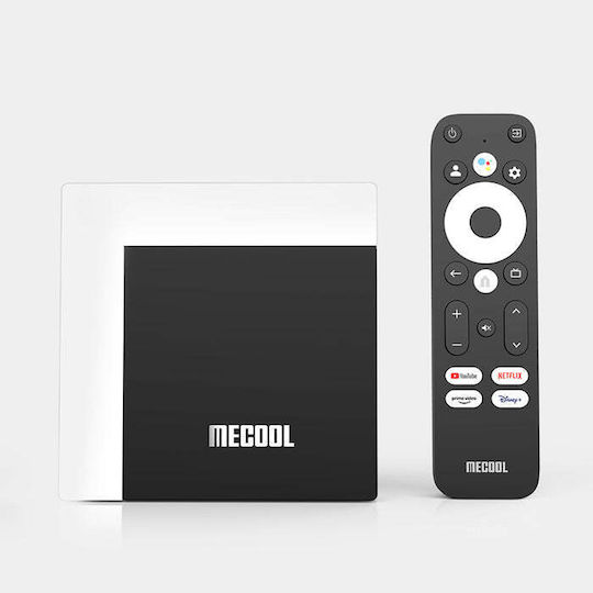 Mecool TV Box KM7 Plus EU Plug EDA004371603 4K UHD with WiFi USB 2.0 2GB RAM and 16GB Storage Space with Operating System Android 11.0 and Google Assistant