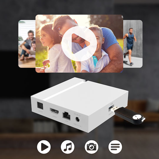 Strong TV Box LEAP-S3+ 4K UHD με WiFi USB 2.0 16GB RAM και 16GB Αποθηκευτικό Χώρο με Λειτουργικό Android και Google Assistant