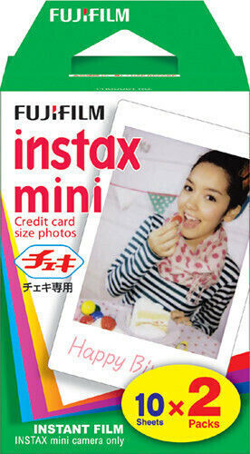 Fujifilm Color Instax Mini Instant Φιλμ (2x20 Exposures) White