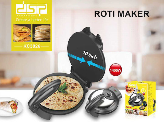 DSP Crepe Maker 25cm Black 1400W