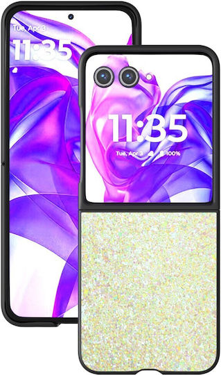 Abeel Glitter Powder Hard Case for Motorola Razr 50 Ultra 5g