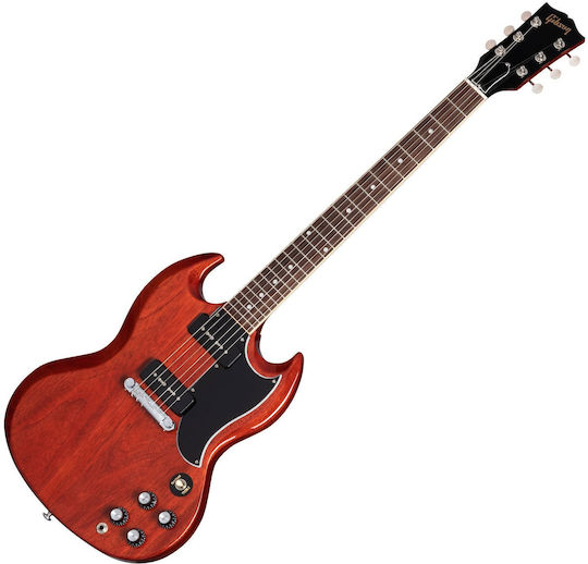 Gibson SG Special Vintage Elektrische Gitarre SG mit 2xP90 Tonabnehmerkonfiguration Cherry mit Tasche