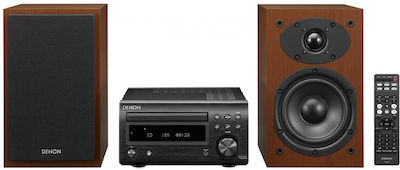 Denon Ηχοσύστημα 60W με CD / Digitale Medien Player και Bluetooth Walnuss / Schwarz