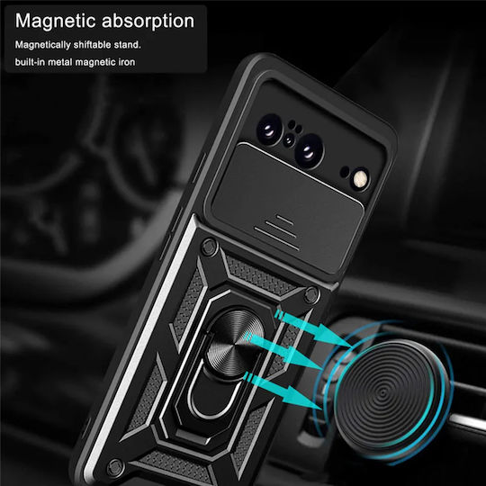 Techsuit Camshield Back Cover Πλαστικό / Σιλικόνης Μαύρο (Google Pixel 9 / 9 Pro)