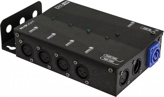 Involight DMXS4 DMX Splitter für Lichtkonsole / 1 XLR-Eingang