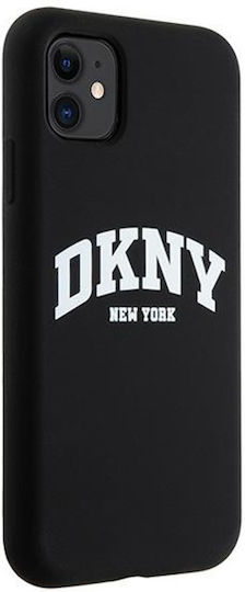 Dkny Handyhülle für iPhone 11, kompatibel mit Magsafe, Dkhmn61snyach Dkny Hc Magsafe Silikon in Weiß mit Arch-Logo, Schwarz