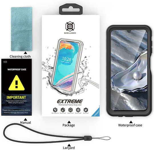 Shellbox Back Cover Σιλικόνης Αδιάβροχο Μαύρο (Galaxy A14)