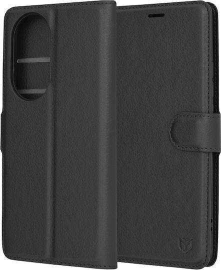 Techsuit Book Piele Negru (Oppo Reno10)